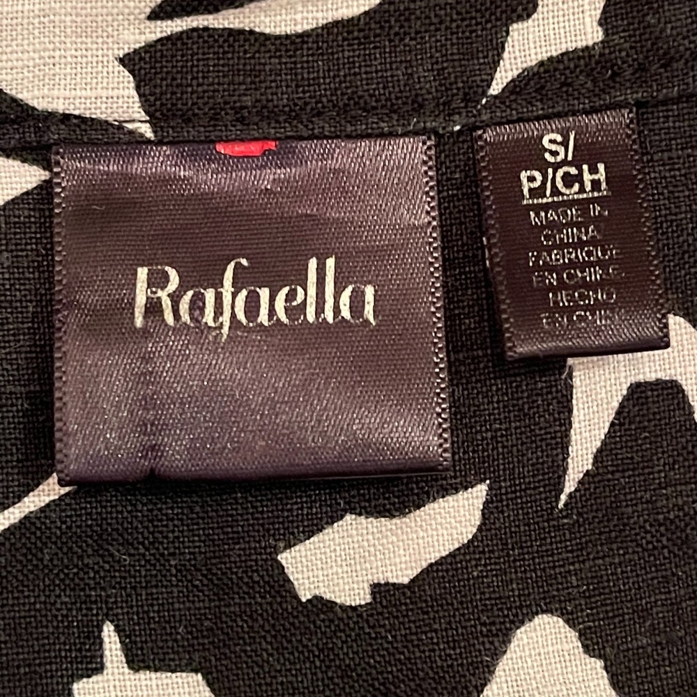 Rafaella women’s 100% linen black & white tunic SM - Picture 10 of 12